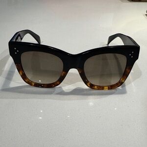 Celine 41098/F/S Cat-Eye Sunglasses in Black and Tortoiseshell